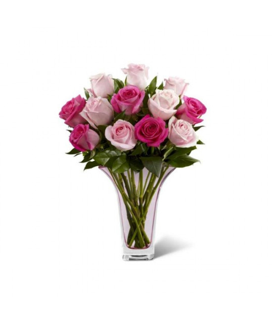 The Mother's Day Mixed Pink Rose Bouquet